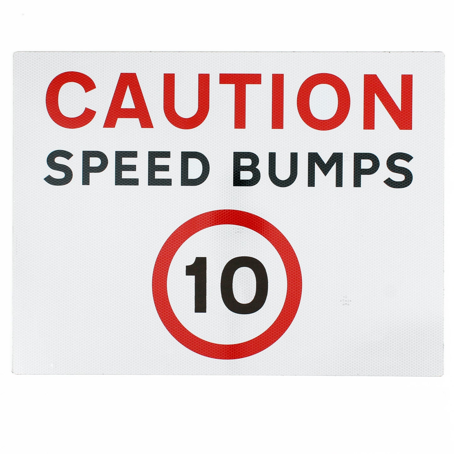 Caution Speed Bumps Sign - 5mph / 10mph - Wall Mount