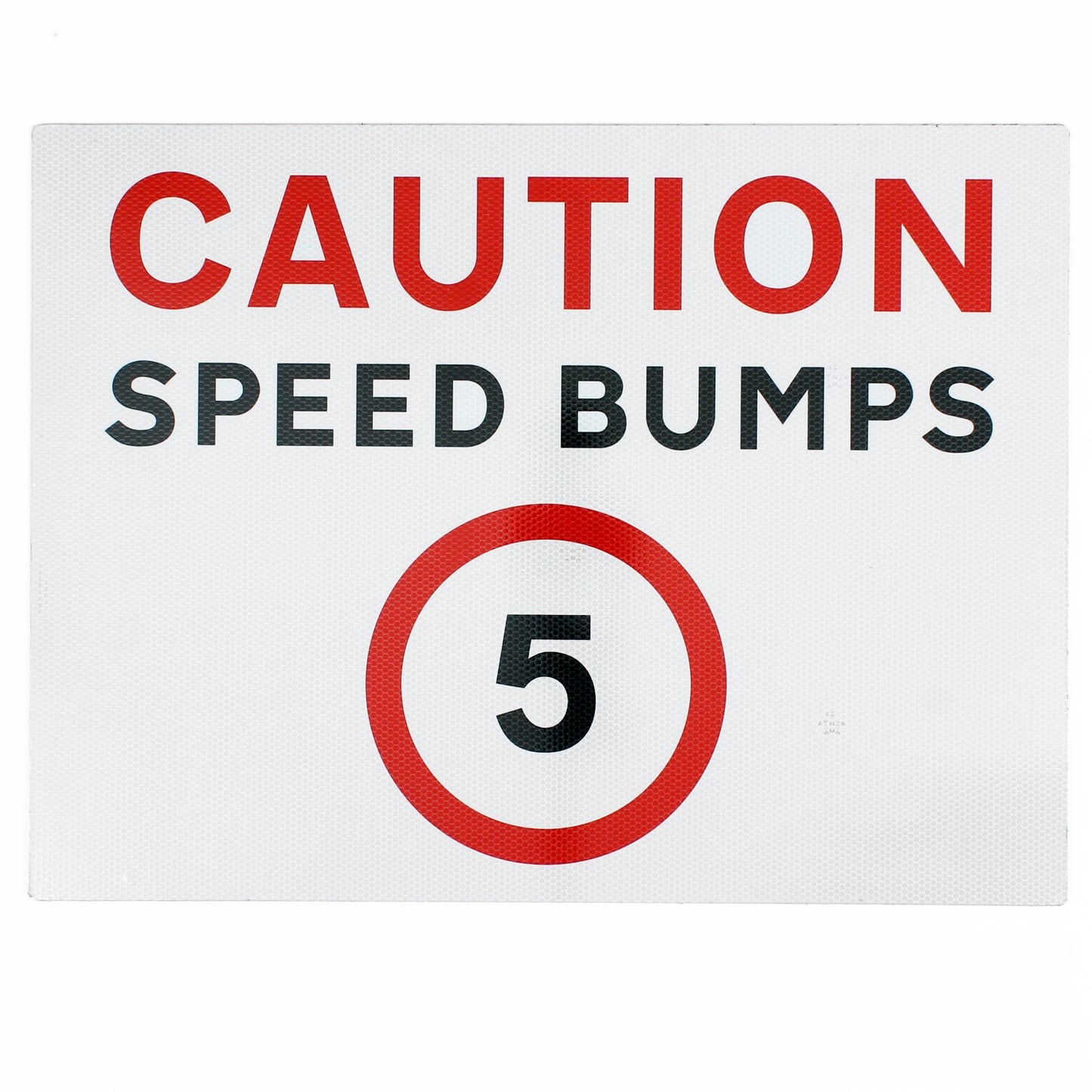 Caution Speed Bumps Sign - 5mph / 10mph - Wall Mount