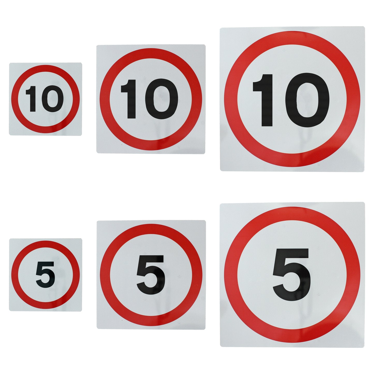 Speed Limit Signs - 5mph / 10mph - Wall Mount (Flat)