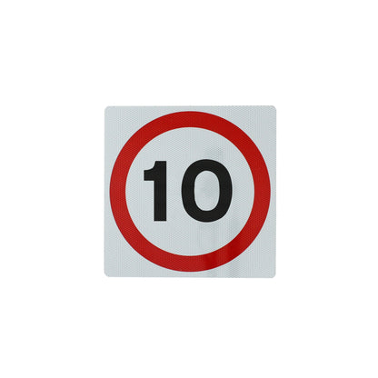 Speed Limit Signs - 5mph / 10mph - Wall Mount (Flat)