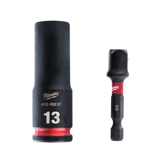 13mm Deep Reach M8 Nut Driver / Setter kit - Milwaukee SHOCKWAVE™