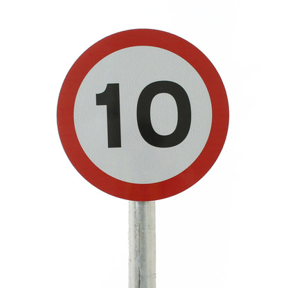 Speed Limit Signs - 5mph / 10mph - Post Mount